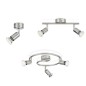 APPLIQUE PER INTERNO A 1 O 2 O 3 0 4 FARETTI NICKEL ATTACCO GU10 230V PHILIPS SPOT-LIMBALI-PHILIPSPHILIPS